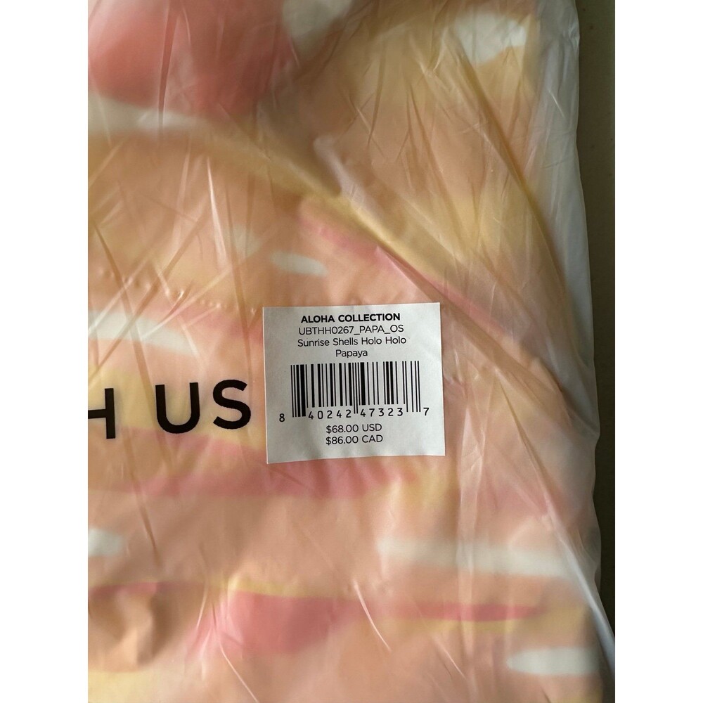 NWT Aloha Collection Sunrise Shells Holo Holo Reversable Splash-Proof Open Tote - Picture 8 of 9